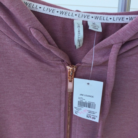 Women’s Live Well Loungewear with Hood,, size Xlarge, 3/4 Zip NWT - Picture 5 of 5